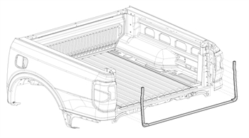 Tætningslister i gummi til bagsmæk til Ford Ranger og WV Amarok 23+
